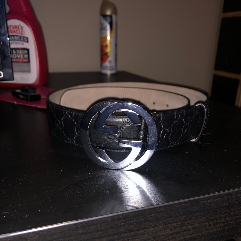 Black Gucci Belt